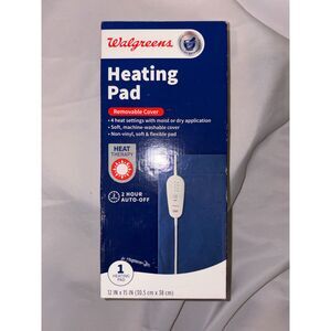 Walgreens Heating Pad Removable Cover Item Fast Heat Pain Relief